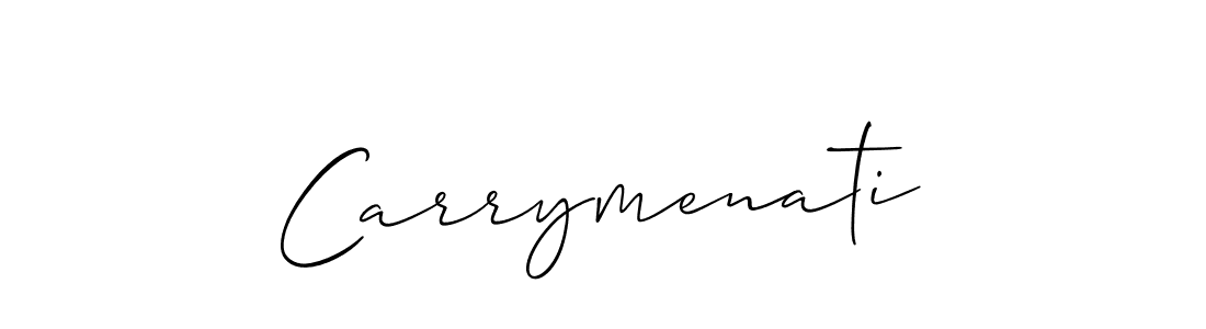 Make a beautiful signature design for name Carrymenati. With this signature (Allison_Script) style, you can create a handwritten signature for free. Carrymenati signature style 2 images and pictures png