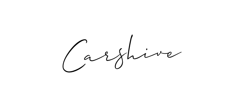 How to make Carshive name signature. Use Allison_Script style for creating short signs online. This is the latest handwritten sign. Carshive signature style 2 images and pictures png