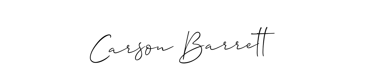 You should practise on your own different ways (Allison_Script) to write your name (Carson Barrett) in signature. don't let someone else do it for you. Carson Barrett signature style 2 images and pictures png