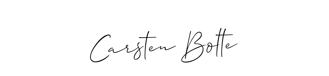 Design your own signature with our free online signature maker. With this signature software, you can create a handwritten (Allison_Script) signature for name Carsten Bolte. Carsten Bolte signature style 2 images and pictures png