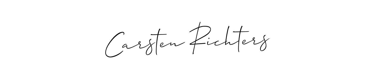 Best and Professional Signature Style for Carsten Richters. Allison_Script Best Signature Style Collection. Carsten Richters signature style 2 images and pictures png