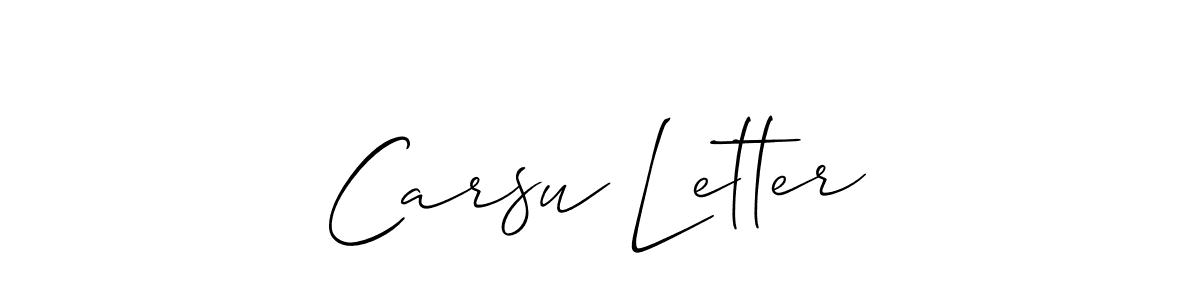 Make a beautiful signature design for name Carsu Letter. Use this online signature maker to create a handwritten signature for free. Carsu Letter signature style 2 images and pictures png