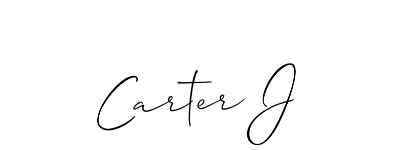 Carter J stylish signature style. Best Handwritten Sign (Allison_Script) for my name. Handwritten Signature Collection Ideas for my name Carter J. Carter J signature style 2 images and pictures png