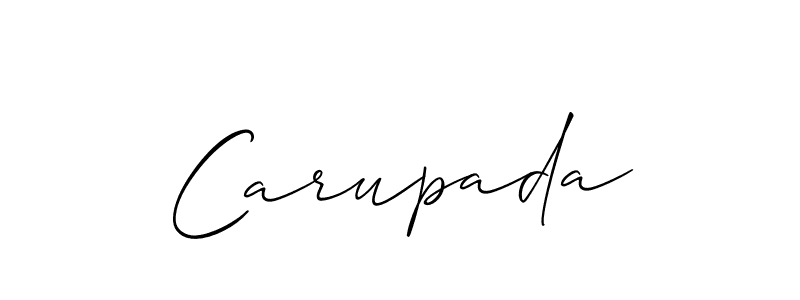 Make a short Carupada signature style. Manage your documents anywhere anytime using Allison_Script. Create and add eSignatures, submit forms, share and send files easily. Carupada signature style 2 images and pictures png