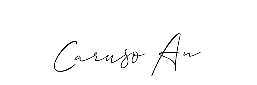 Design your own signature with our free online signature maker. With this signature software, you can create a handwritten (Allison_Script) signature for name Caruso An. Caruso An signature style 2 images and pictures png