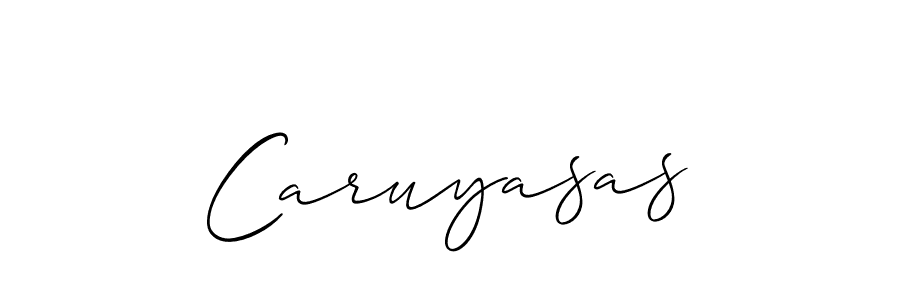 How to Draw Caruyasas signature style? Allison_Script is a latest design signature styles for name Caruyasas. Caruyasas signature style 2 images and pictures png