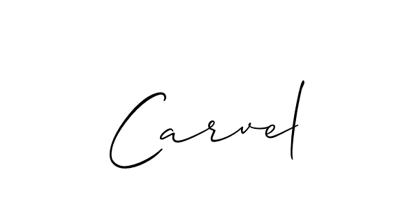 Create a beautiful signature design for name Carvel. With this signature (Allison_Script) fonts, you can make a handwritten signature for free. Carvel signature style 2 images and pictures png