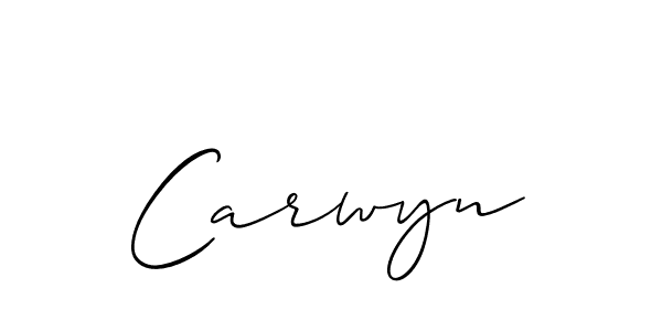 Make a beautiful signature design for name Carwyn. Use this online signature maker to create a handwritten signature for free. Carwyn signature style 2 images and pictures png