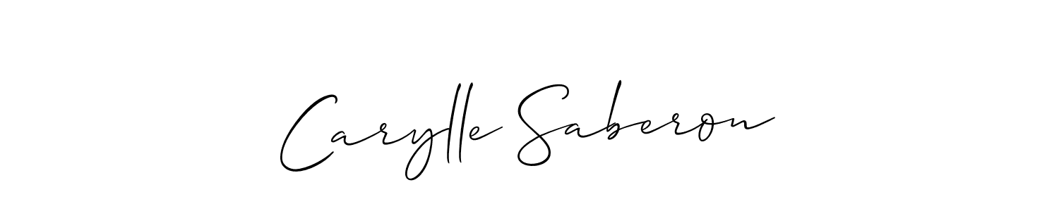 You can use this online signature creator to create a handwritten signature for the name Carylle Saberon. This is the best online autograph maker. Carylle Saberon signature style 2 images and pictures png