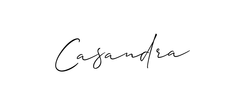 Allison_Script is a professional signature style that is perfect for those who want to add a touch of class to their signature. It is also a great choice for those who want to make their signature more unique. Get Casandra name to fancy signature for free. Casandra signature style 2 images and pictures png