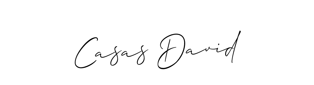 How to make Casas David signature? Allison_Script is a professional autograph style. Create handwritten signature for Casas David name. Casas David signature style 2 images and pictures png