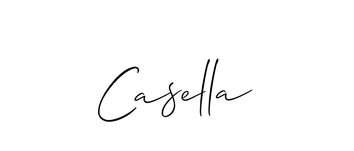 The best way (Allison_Script) to make a short signature is to pick only two or three words in your name. The name Casella include a total of six letters. For converting this name. Casella signature style 2 images and pictures png