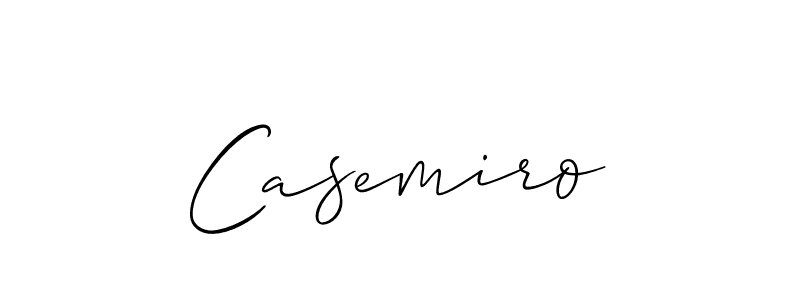 Use a signature maker to create a handwritten signature online. With this signature software, you can design (Allison_Script) your own signature for name Casemiro. Casemiro signature style 2 images and pictures png