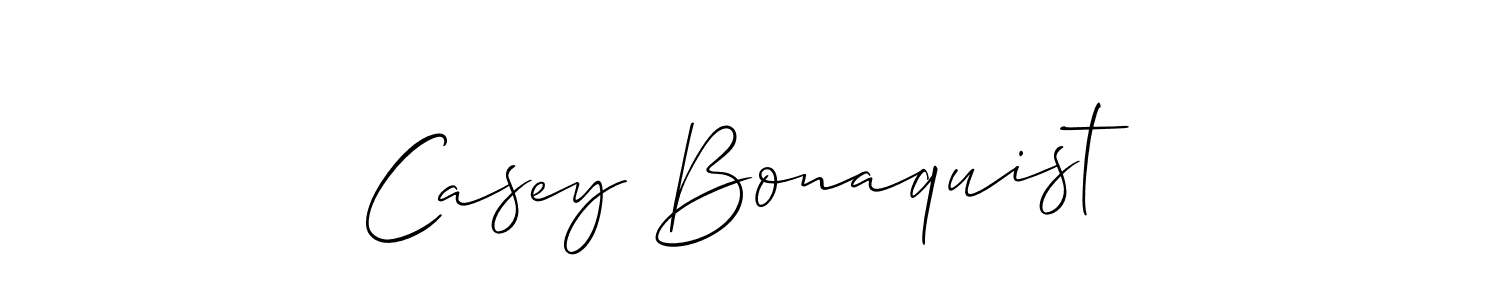 Design your own signature with our free online signature maker. With this signature software, you can create a handwritten (Allison_Script) signature for name Casey Bonaquist. Casey Bonaquist signature style 2 images and pictures png