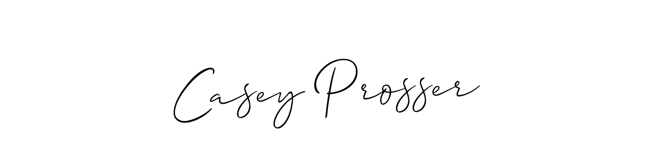 Also You can easily find your signature by using the search form. We will create Casey Prosser name handwritten signature images for you free of cost using Allison_Script sign style. Casey Prosser signature style 2 images and pictures png