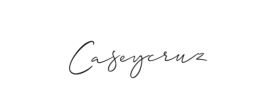 Design your own signature with our free online signature maker. With this signature software, you can create a handwritten (Allison_Script) signature for name Caseycruz. Caseycruz signature style 2 images and pictures png