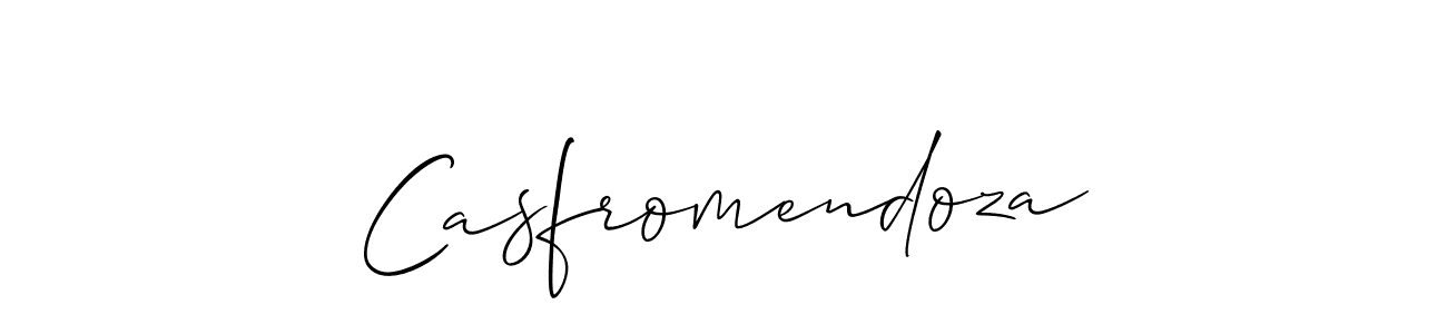 How to make Casfromendoza signature? Allison_Script is a professional autograph style. Create handwritten signature for Casfromendoza name. Casfromendoza signature style 2 images and pictures png