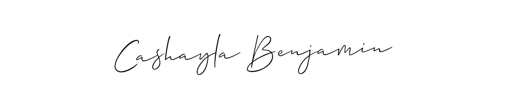It looks lik you need a new signature style for name Cashayla Benjamin. Design unique handwritten (Allison_Script) signature with our free signature maker in just a few clicks. Cashayla Benjamin signature style 2 images and pictures png