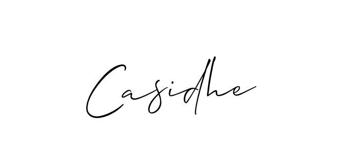 if you are searching for the best signature style for your name Casidhe. so please give up your signature search. here we have designed multiple signature styles  using Allison_Script. Casidhe signature style 2 images and pictures png