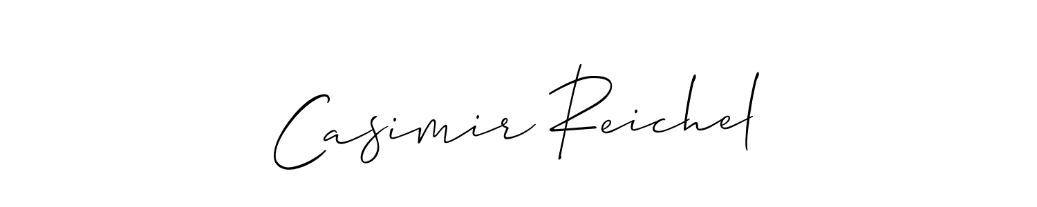 Make a short Casimir Reichel signature style. Manage your documents anywhere anytime using Allison_Script. Create and add eSignatures, submit forms, share and send files easily. Casimir Reichel signature style 2 images and pictures png