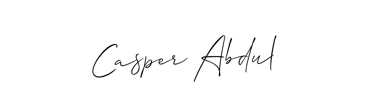 Also we have Casper Abdul name is the best signature style. Create professional handwritten signature collection using Allison_Script autograph style. Casper Abdul signature style 2 images and pictures png