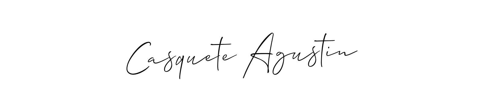 Casquete Agustin stylish signature style. Best Handwritten Sign (Allison_Script) for my name. Handwritten Signature Collection Ideas for my name Casquete Agustin. Casquete Agustin signature style 2 images and pictures png