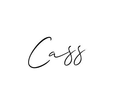 Make a beautiful signature design for name Cass. With this signature (Allison_Script) style, you can create a handwritten signature for free. Cass signature style 2 images and pictures png