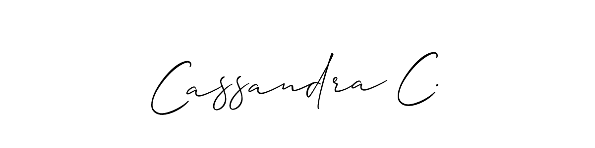 This is the best signature style for the Cassandra C. name. Also you like these signature font (Allison_Script). Mix name signature. Cassandra C. signature style 2 images and pictures png