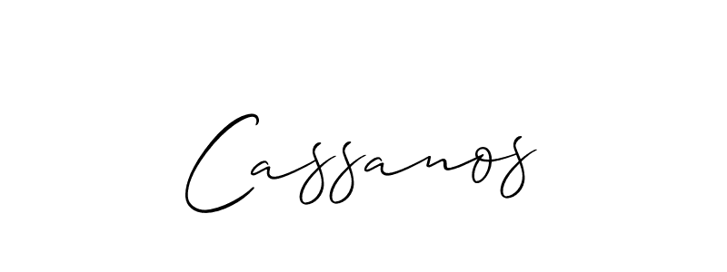 Make a beautiful signature design for name Cassanos. Use this online signature maker to create a handwritten signature for free. Cassanos signature style 2 images and pictures png