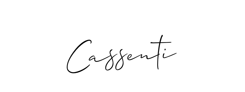 Also we have Cassenti name is the best signature style. Create professional handwritten signature collection using Allison_Script autograph style. Cassenti signature style 2 images and pictures png