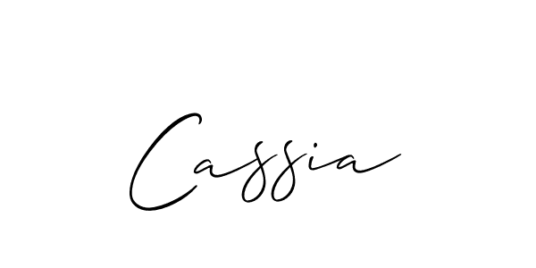 How to make Cassia signature? Allison_Script is a professional autograph style. Create handwritten signature for Cassia name. Cassia signature style 2 images and pictures png