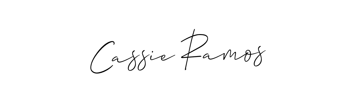 Make a short Cassie Ramos signature style. Manage your documents anywhere anytime using Allison_Script. Create and add eSignatures, submit forms, share and send files easily. Cassie Ramos signature style 2 images and pictures png