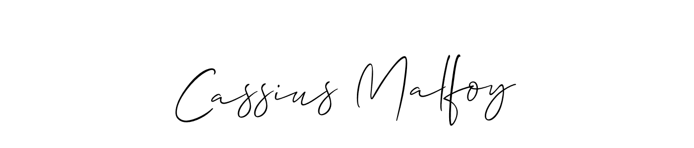 It looks lik you need a new signature style for name Cassius Malfoy. Design unique handwritten (Allison_Script) signature with our free signature maker in just a few clicks. Cassius Malfoy signature style 2 images and pictures png