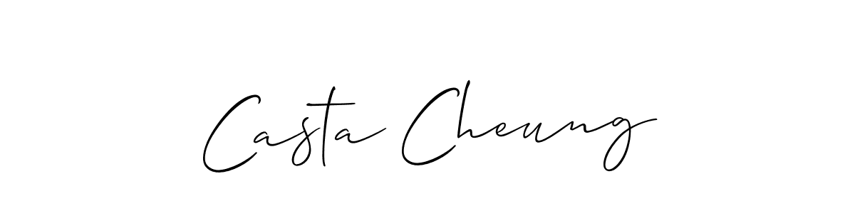 How to Draw Casta Cheung signature style? Allison_Script is a latest design signature styles for name Casta Cheung. Casta Cheung signature style 2 images and pictures png