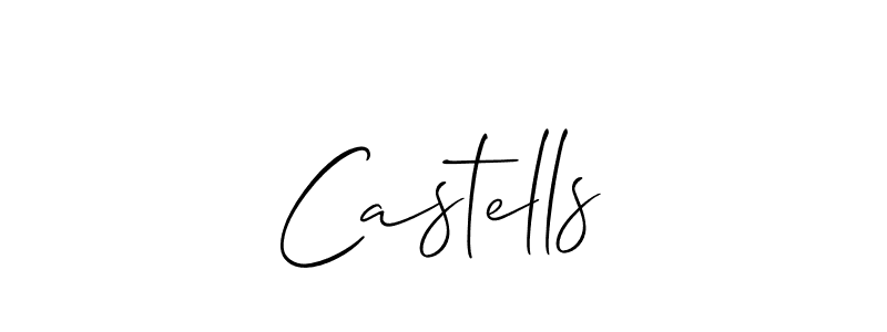 How to make Castells signature? Allison_Script is a professional autograph style. Create handwritten signature for Castells name. Castells signature style 2 images and pictures png