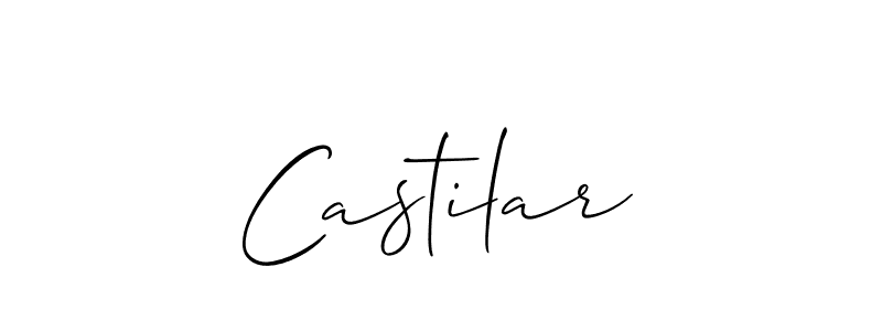 Allison_Script is a professional signature style that is perfect for those who want to add a touch of class to their signature. It is also a great choice for those who want to make their signature more unique. Get Castilar name to fancy signature for free. Castilar signature style 2 images and pictures png