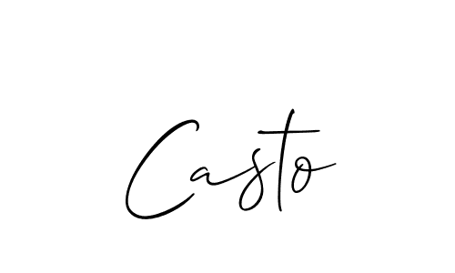 Make a beautiful signature design for name Casto. Use this online signature maker to create a handwritten signature for free. Casto signature style 2 images and pictures png