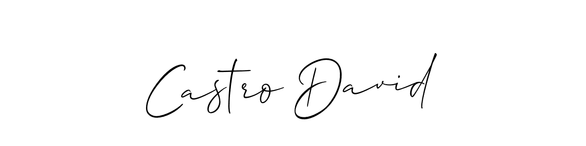 See photos of Castro David official signature by Spectra . Check more albums & portfolios. Read reviews & check more about Allison_Script font. Castro David signature style 2 images and pictures png