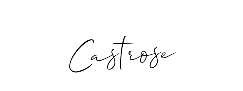Similarly Allison_Script is the best handwritten signature design. Signature creator online .You can use it as an online autograph creator for name Castrose. Castrose signature style 2 images and pictures png