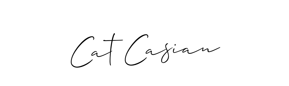 Make a short Cat Casian signature style. Manage your documents anywhere anytime using Allison_Script. Create and add eSignatures, submit forms, share and send files easily. Cat Casian signature style 2 images and pictures png