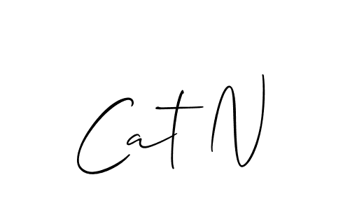 if you are searching for the best signature style for your name Cat N. so please give up your signature search. here we have designed multiple signature styles  using Allison_Script. Cat N signature style 2 images and pictures png