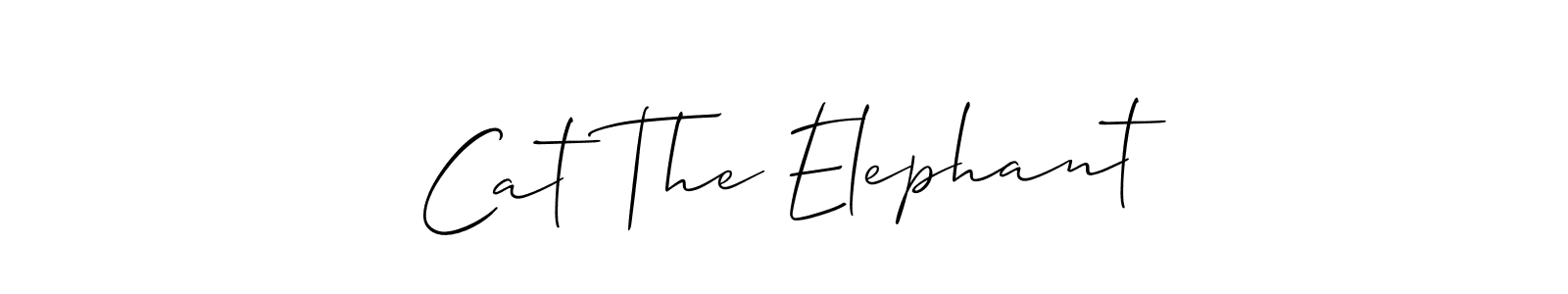 Design your own signature with our free online signature maker. With this signature software, you can create a handwritten (Allison_Script) signature for name Cat The Elephant. Cat The Elephant signature style 2 images and pictures png