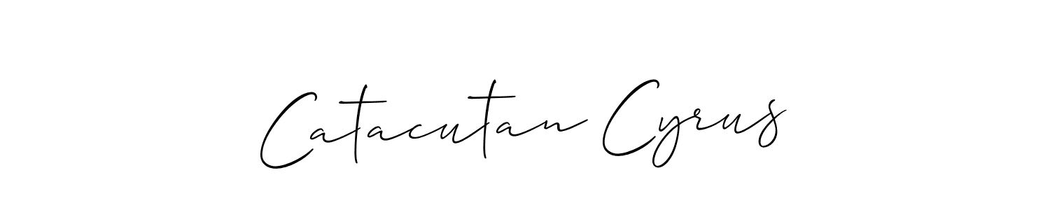 See photos of Catacutan Cyrus official signature by Spectra . Check more albums & portfolios. Read reviews & check more about Allison_Script font. Catacutan Cyrus signature style 2 images and pictures png
