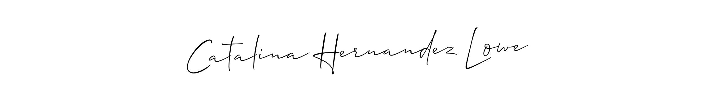 Design your own signature with our free online signature maker. With this signature software, you can create a handwritten (Allison_Script) signature for name Catalina Hernandez Lowe. Catalina Hernandez Lowe signature style 2 images and pictures png