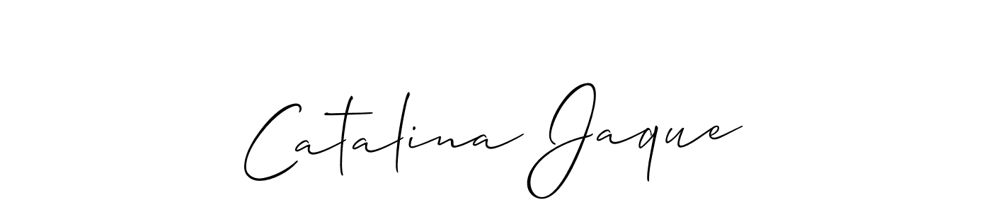 How to Draw Catalina Jaque signature style? Allison_Script is a latest design signature styles for name Catalina Jaque. Catalina Jaque signature style 2 images and pictures png