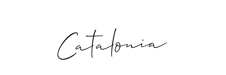 Create a beautiful signature design for name Catalonia. With this signature (Allison_Script) fonts, you can make a handwritten signature for free. Catalonia signature style 2 images and pictures png