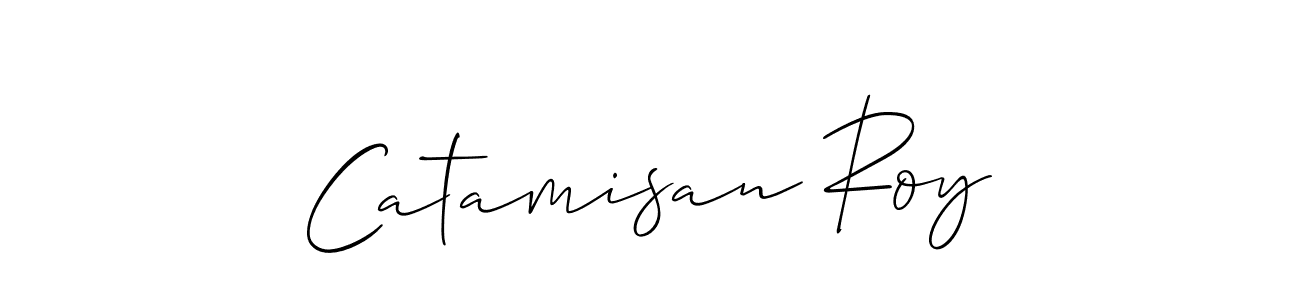 How to make Catamisan Roy signature? Allison_Script is a professional autograph style. Create handwritten signature for Catamisan Roy name. Catamisan Roy signature style 2 images and pictures png