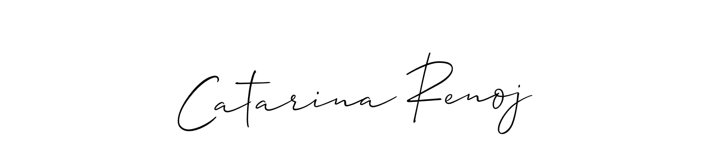 if you are searching for the best signature style for your name Catarina Renoj. so please give up your signature search. here we have designed multiple signature styles  using Allison_Script. Catarina Renoj signature style 2 images and pictures png