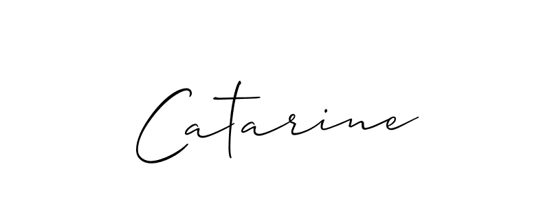 How to make Catarine name signature. Use Allison_Script style for creating short signs online. This is the latest handwritten sign. Catarine signature style 2 images and pictures png
