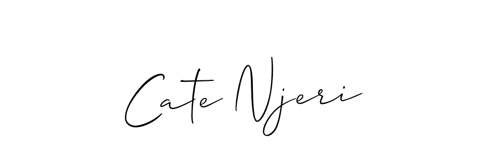 Design your own signature with our free online signature maker. With this signature software, you can create a handwritten (Allison_Script) signature for name Cate Njeri. Cate Njeri signature style 2 images and pictures png